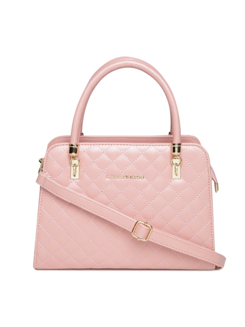 

Lino Perros Pink Quilted Handbag with Sling Strap