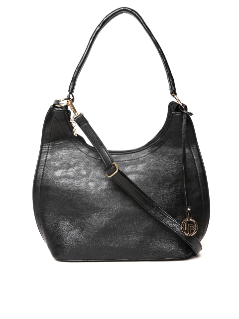 

Lino Perros Black Hobo Bag with Sling Strap