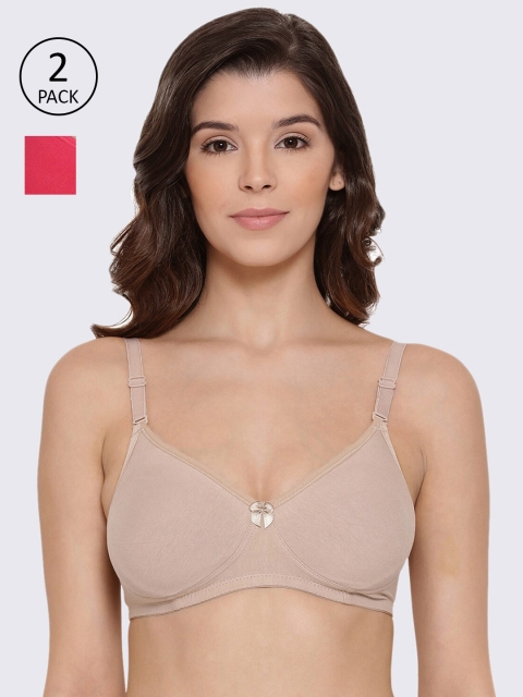 

LYRA Pack of 2 Non Padded Everyday Bra, Fuchsia