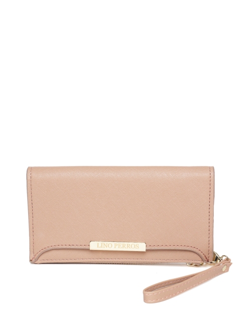

Lino Perros Women Beige Zip-Around Wallet