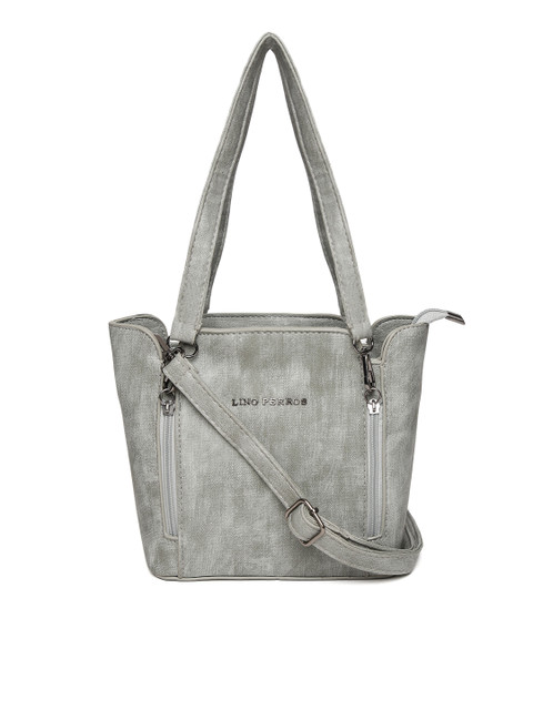 

Lino Perros Grey Shoulder Bag with Sling Strap