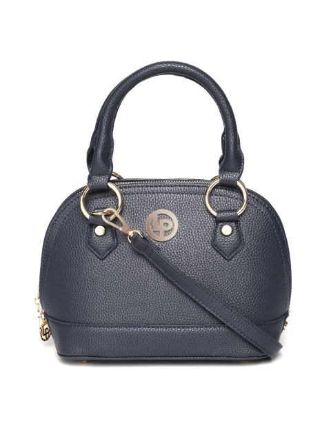 

Lino Perros Navy Handbag with Sling Strap, Navy blue
