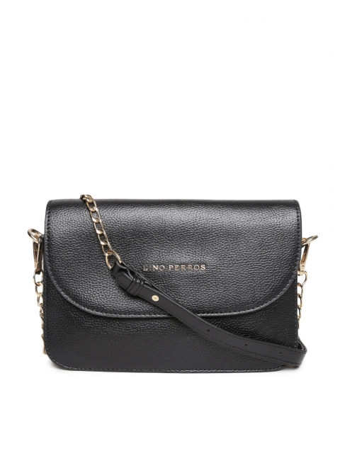 

Lino Perros Black Sling Bag with Sling Strap
