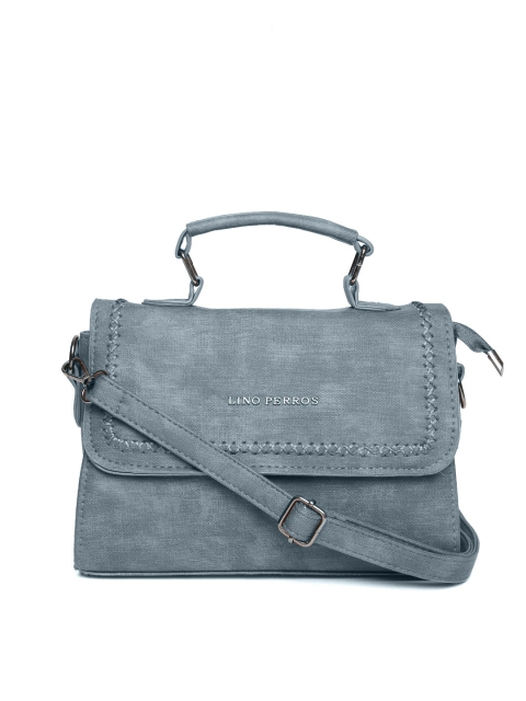 

Lino Perros Blue Washed Satchel with Sling Strap