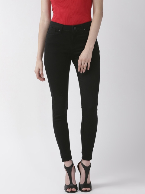 

Xpose Women Black Comfort Skinny Fit High-Rise Stretchable Jeans