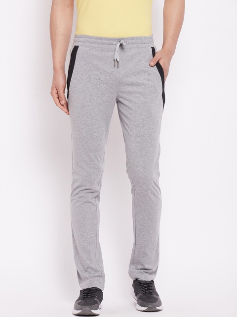 

POKER ACTIVE Men Grey Solid Slim-Fit Track Pant