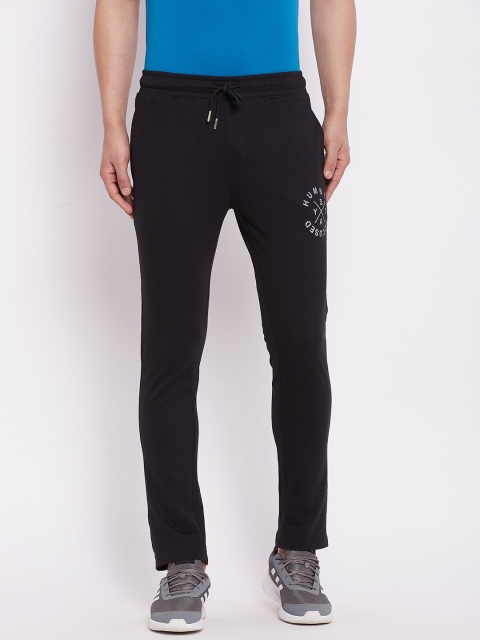 

POKER ACTIVE Men Black Solid Slim-Fit Track Pants