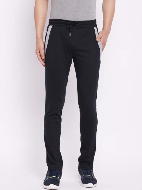 

POKER ACTIVE Men Black Solid Slim-Fit Track Pant