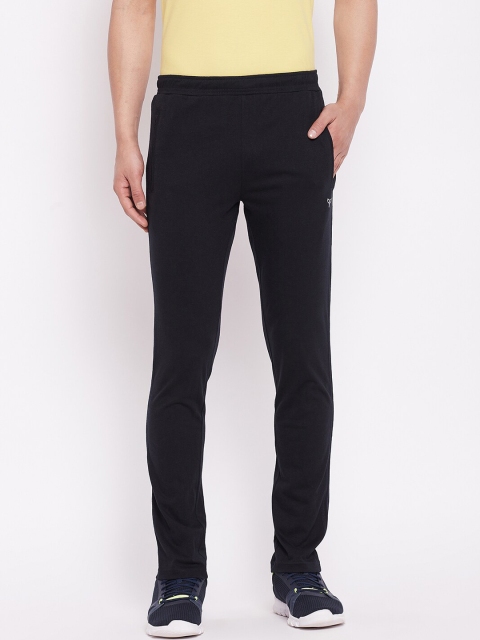 

POKER ACTIVE Men Black Solid Slim-Fit Track Pants