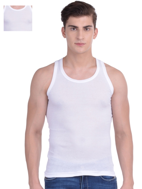 

Force NXT Pack of 2 White Assorted Innerwear Vests MNFR-231