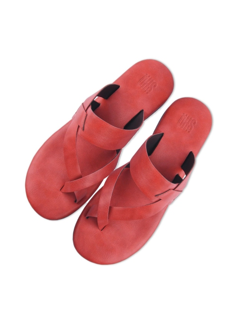 

SKO Boys Red Leather Comfort Sandals
