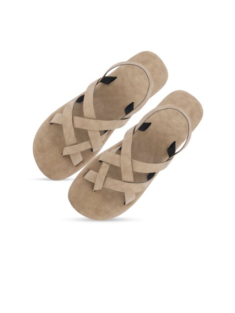 

SKO Boys Beige Solid Comfort Sandals