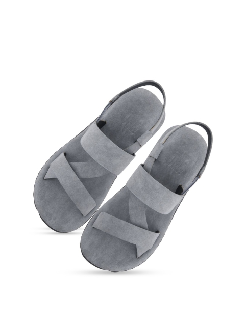 

SKO Boys Grey Leather Comfort Sandals