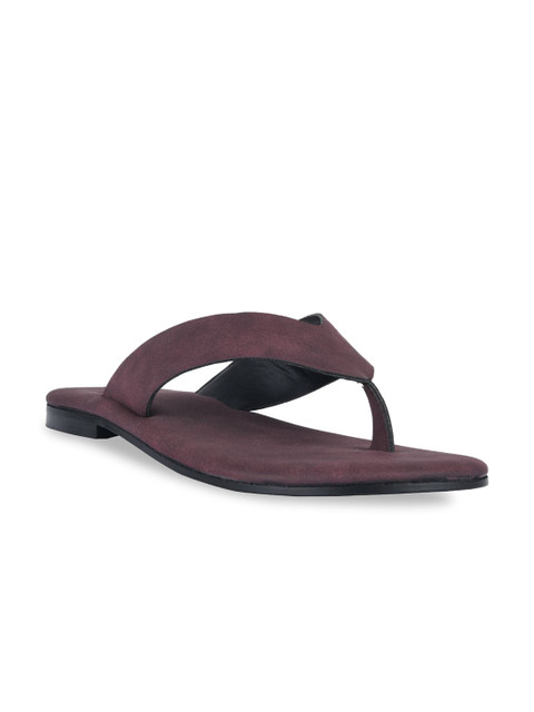 

SKO Boys Maroon Solid Comfort Sandals