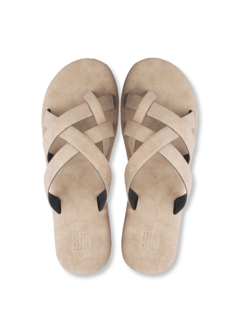 

SKO Boys Beige Solid Comfort Sandals