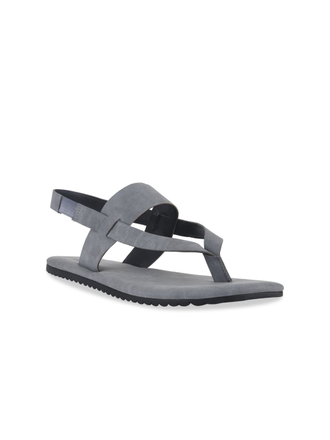 

SKO Boys Grey & Black Leather Comfort Sandals