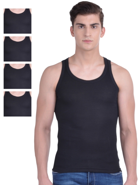 

Force NXT Pack of 5 Black Assorted Innerwear Vests MNFR-236-po5