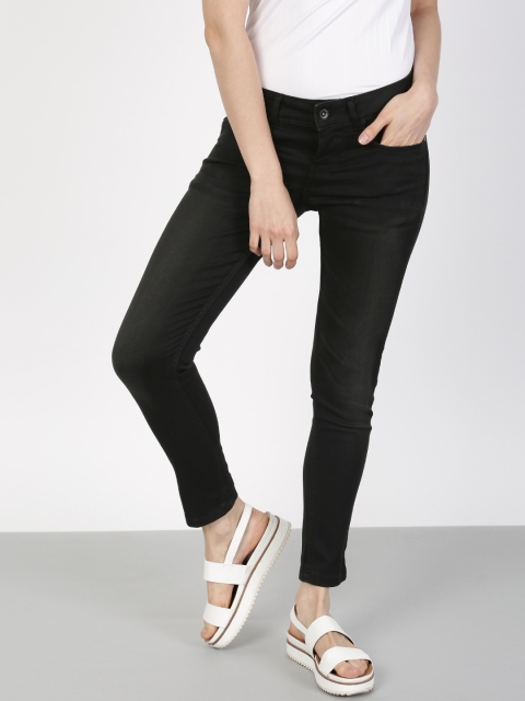 

ether Women Black Skinny Fit Stretchable Jeans