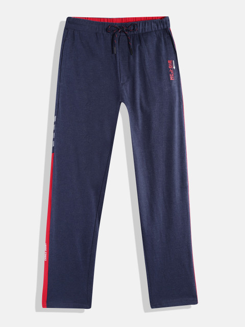 

Monte Carlo Boys Navy Blue Solid Track Pants