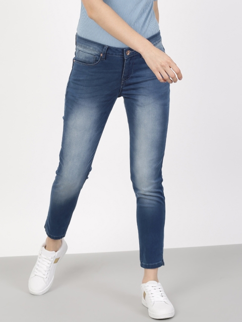 ether Women Blue Skinny Fit Stretchable Jeans