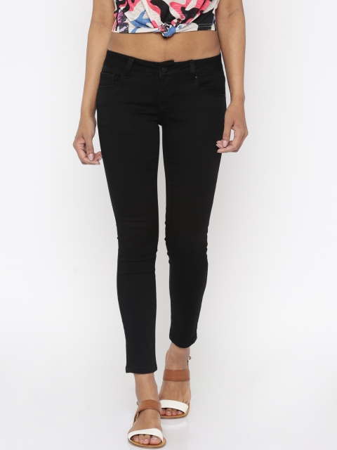 

Deal Jeans Women Black Skinny Fit Mid-Rise Clean Look Stretchable Jeans