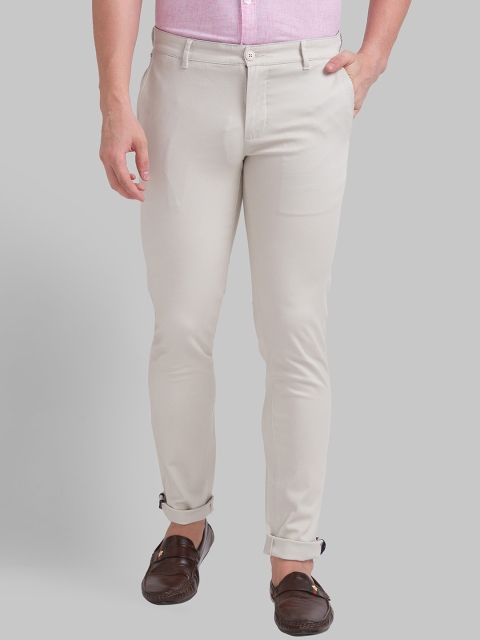 

Parx Men Beige Tapered Fit Trousers