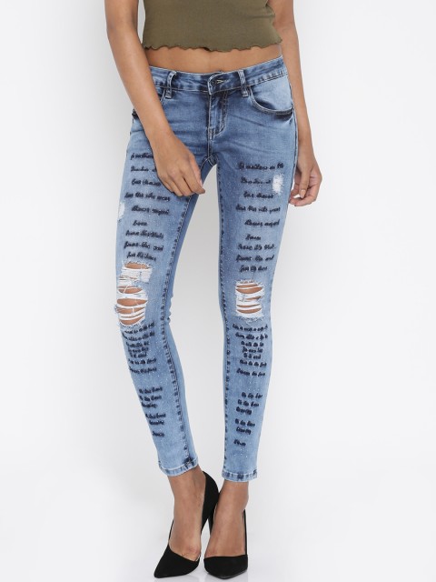 

Deal Jeans Blue Skinny Fit Mid Rise Mildly Distressed Jeans