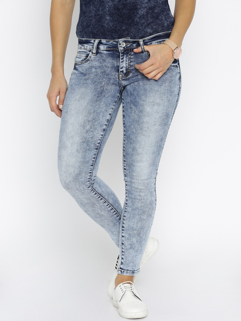 

Deal Jeans Women Blue Skinny Fit Mid-Rise Clean Look Stretchable Jeans