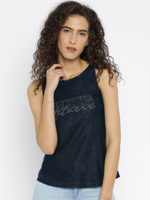 

Deal Jeans Navy Top, Navy blue