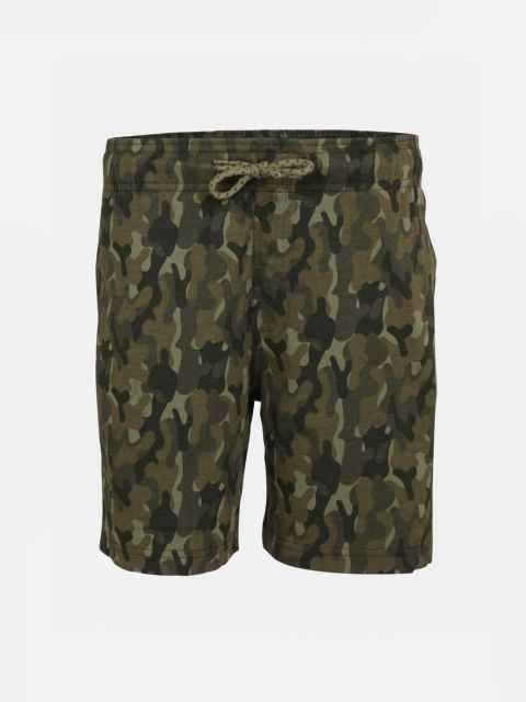 

Jockey Boys Olive Green Camouflage Printed Shorts