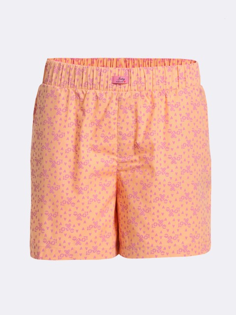 

Jockey Girls Orange Floral Printed Loose Fit Shorts