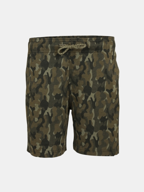 

Jockey Boys Green Camouflage Printed Cotton Shorts