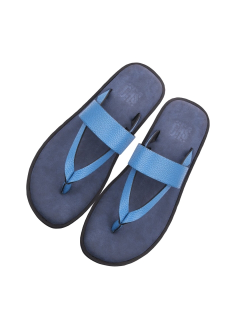 

SKO Men Blue Turin Leather Comfort Sandals