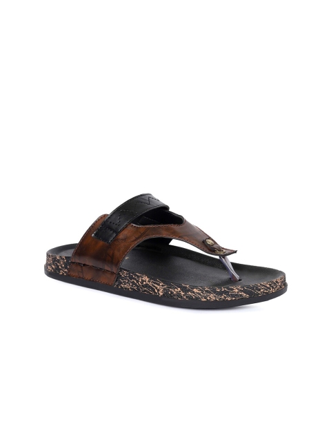 

FOUR STAR TRUCK SALES Men Brown & Black Comfort Sandals