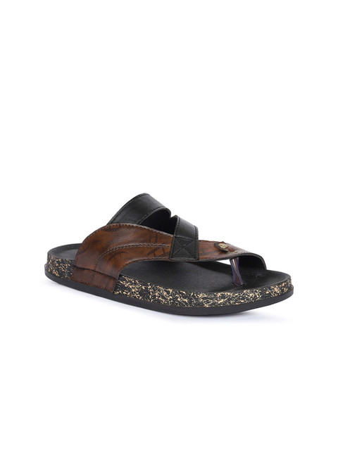 

FOUR STAR TRUCK SALES Men Brown & Black Comfort Sandals