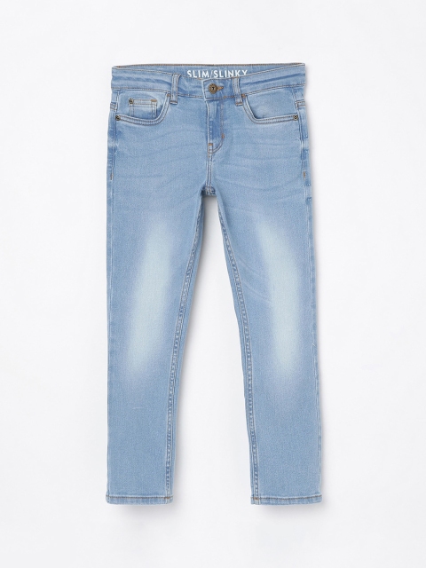 

Fame Forever by Lifestyle Boys Blue Slim Fit Low Distress Heavy Fade Jeans
