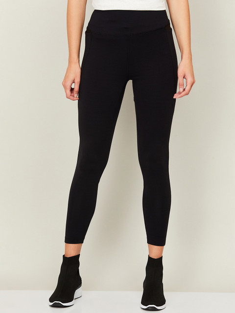

Kappa Women Black Cotton Tights