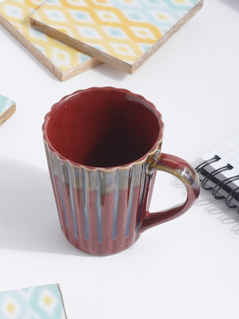 

EK BY EKTA KAPOOR Multicoloured Textured Glossy Ceramic Mug, Multi