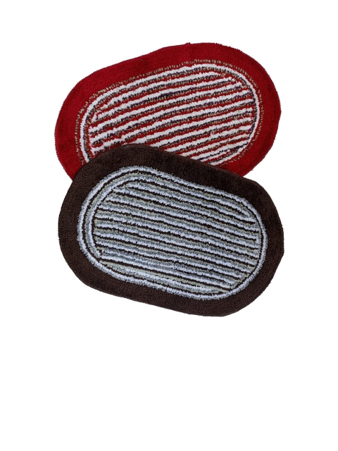 

Ariana Set Of 2 Cotton Anti-Skid Reversible Doormat, Multi