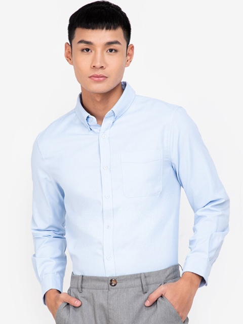 

ZALORA BASICS Men Blue Casual Shirt