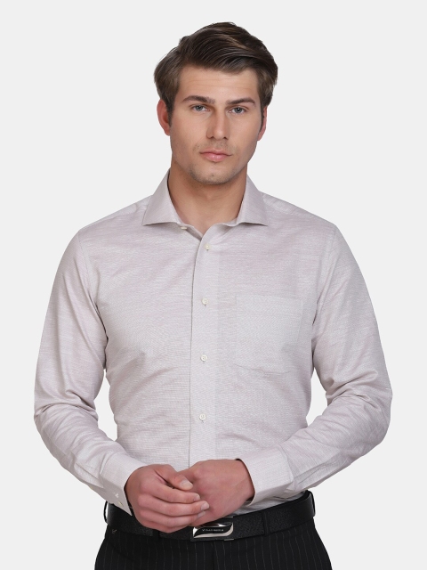 

Blackberrys Men Beige Slim Fit Formal Shirt