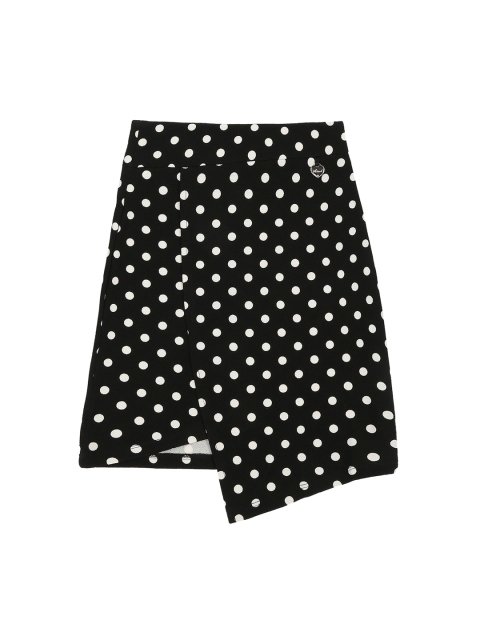 

Actuel Girls Black & White Polka Dot Layered Skirt