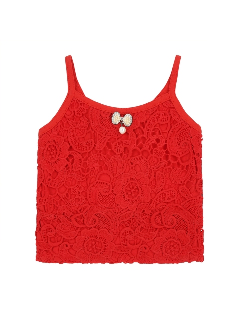

Actuel Girls Sleeveless Top, Red