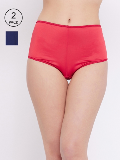 

SECRETS BY ZEROKAATA Women Pack Of 2 Assorted Mid-Rise Boy Shorts