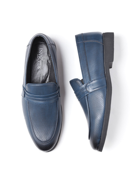 

INVICTUS Men Navy Semiformal Slip-Ons, Navy blue