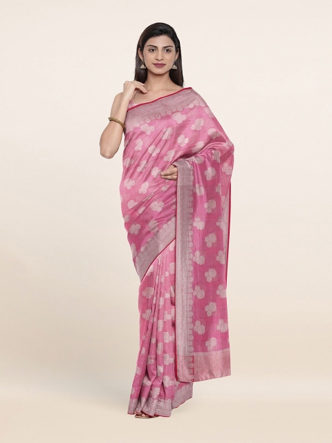 

Pothys Pink Woven Design Saree