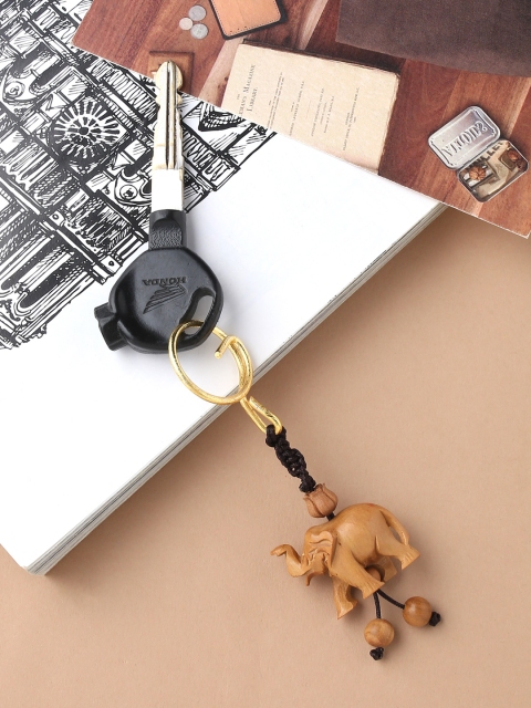 

RDK Beige Premium Quality Sandalwood Elephant Keychain