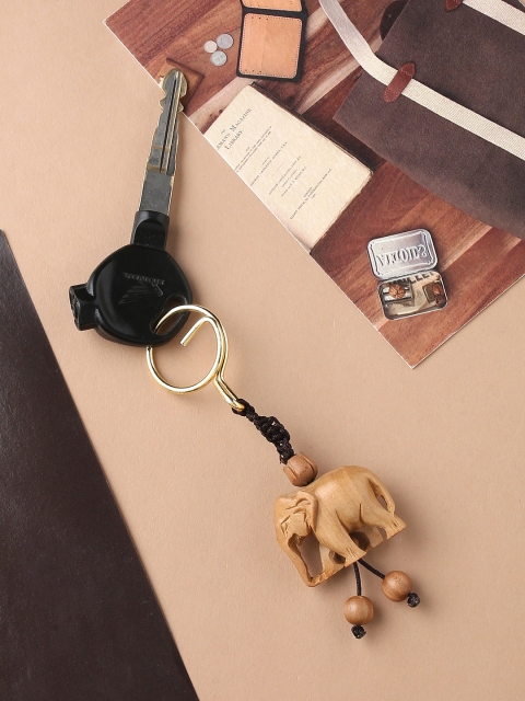 

RDK Beige Sandalwood Elephant Keychain