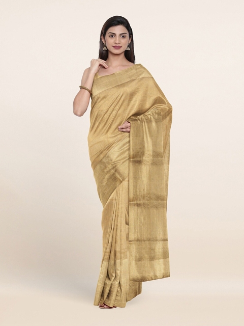 

Pothys Gold-Toned Zari Tissue Saree