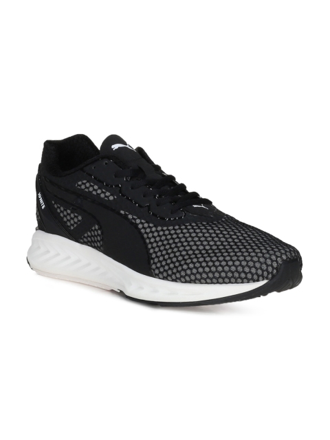 

Puma Men Black & White Ignite 3 Running Shoes